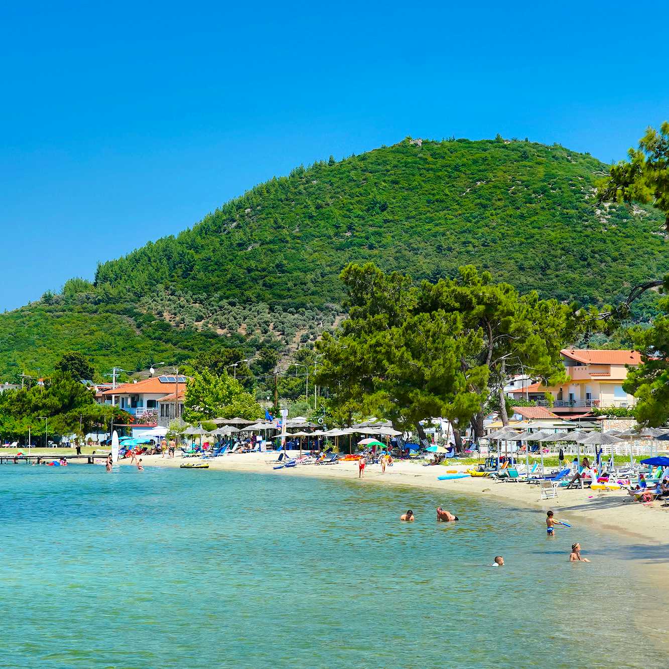Photo Caption: Only a 5-minute walk to the beautiful beach of Skala Rachoni