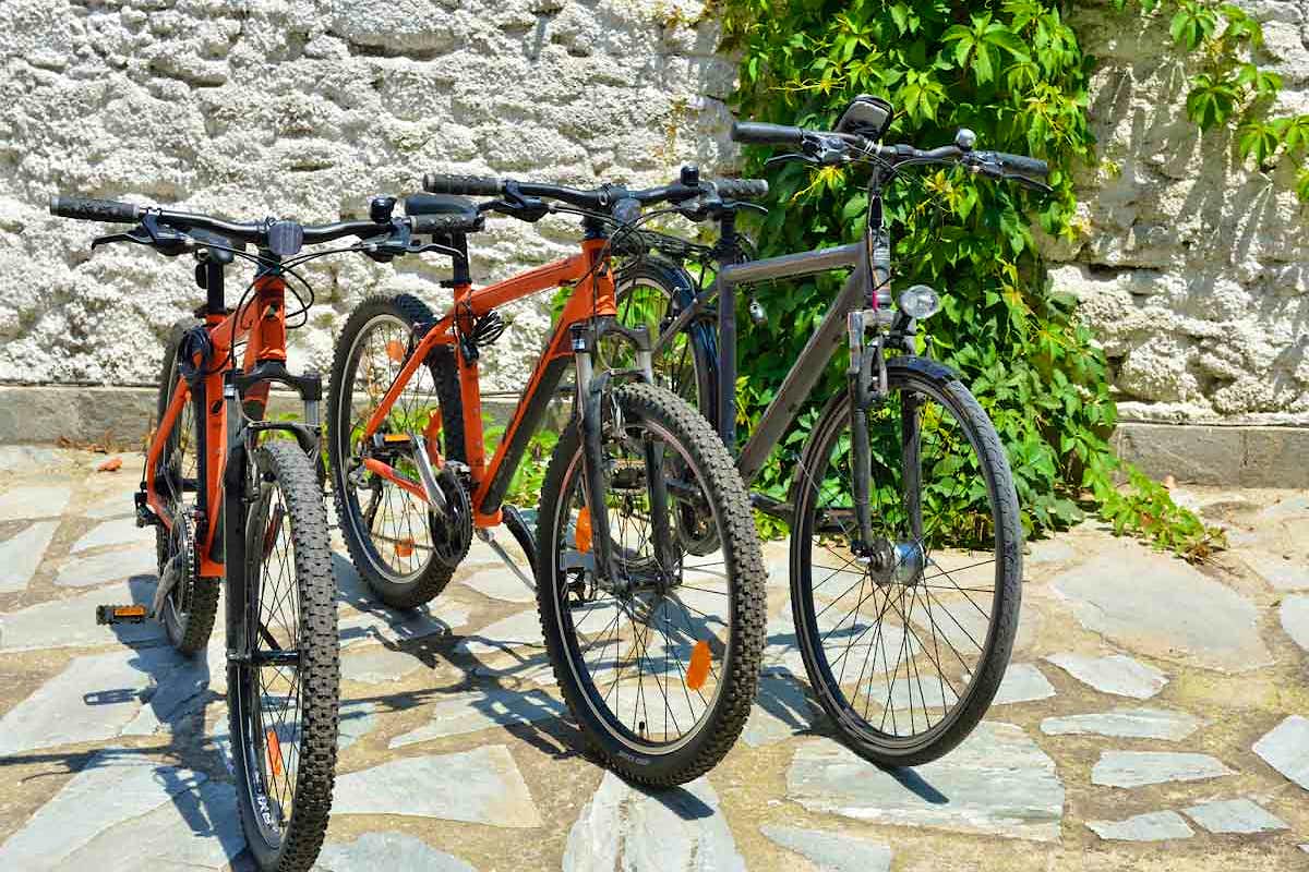 Photo Caption: Mountain Bikes Rent & Ride Explore the island's am